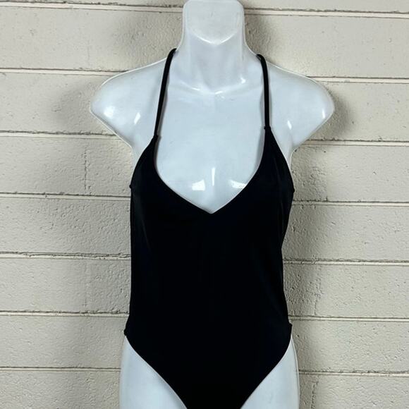 PINK Victoria’s Secret Black One Piece Swimsuit size Small - Picture 7 of 7